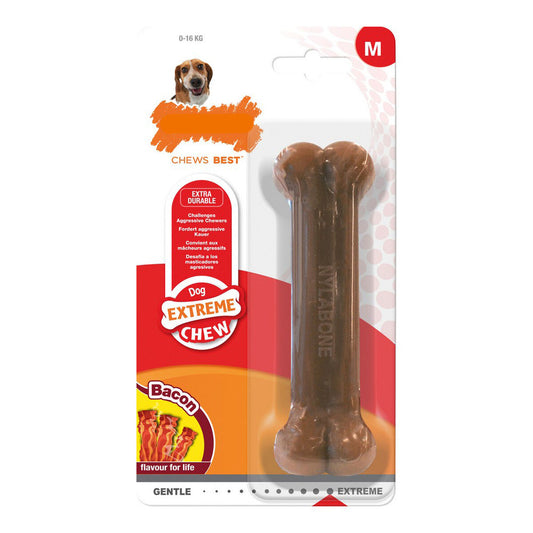 Giocattolo da mordere per cani Nylabone Dura Chew Bacon Taglia M Nylon