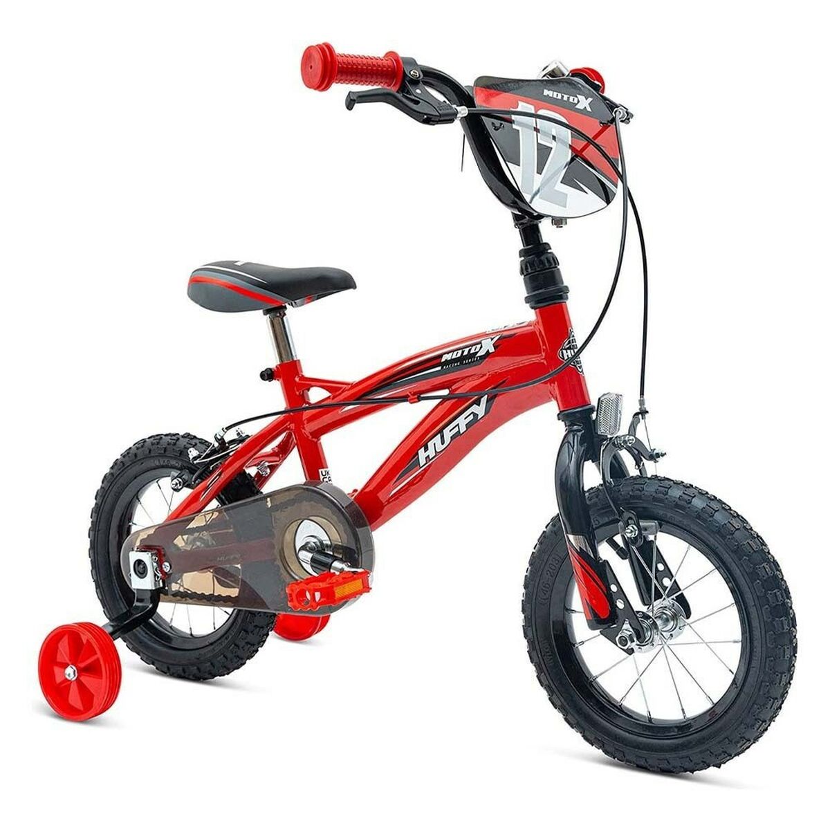 Bicicletta per Bambini Czerwony Huffy 72029W Nero Rosso 12"