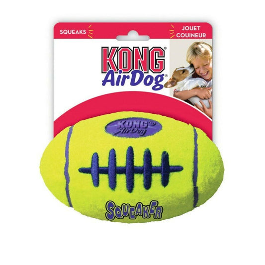 Giocattoli per cani Kong Airdog Squeaker Football Giallo