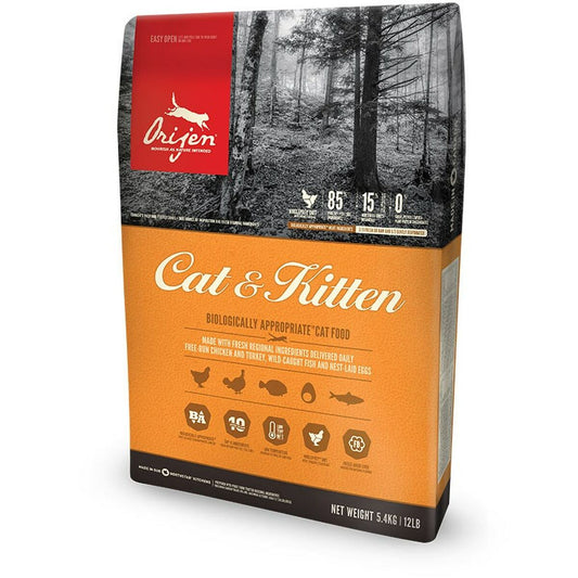 Cibo per gatti Orijen Cat & Kitten Pollo Tacchino 5,4 kg