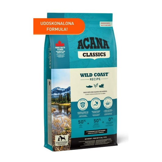 Io penso Acana Classics Wild Coast Adulto Salmone Pesce 14,5 kg