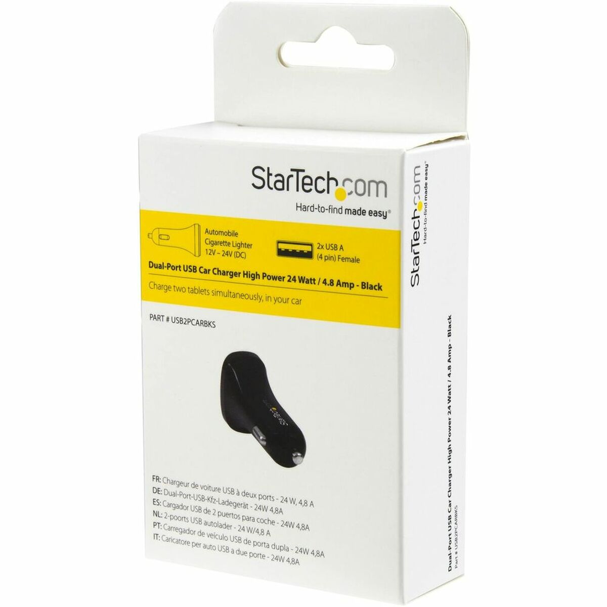 Caricabatterie per Auto Startech USB2PCARBKS