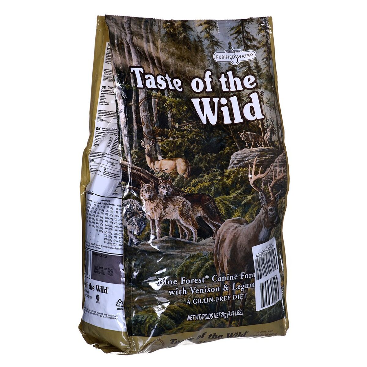 Io penso Taste Of The Wild Pine Forest Carne di vitello Renna 2 Kg