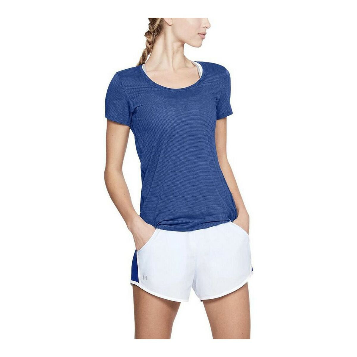 Maglia a Maniche Corte Donna Under Armour  1271517-574 Azzurro