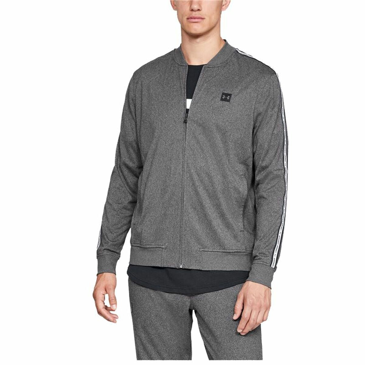 Giacca Sportiva da Uomo Under Armour Tricot Track Grigio scuro