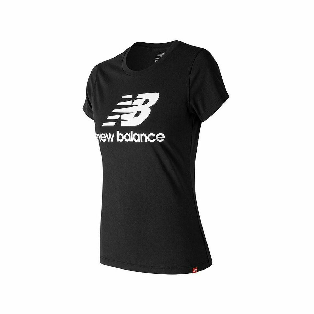 Maglia a Maniche Corte Donna New Balance Essentials  Nero