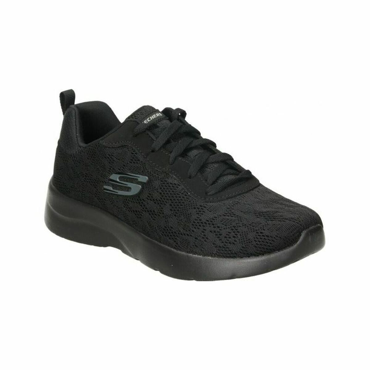 Scarpe Sportive da Donna Skechers Floral Mesh Lace Up W Nero