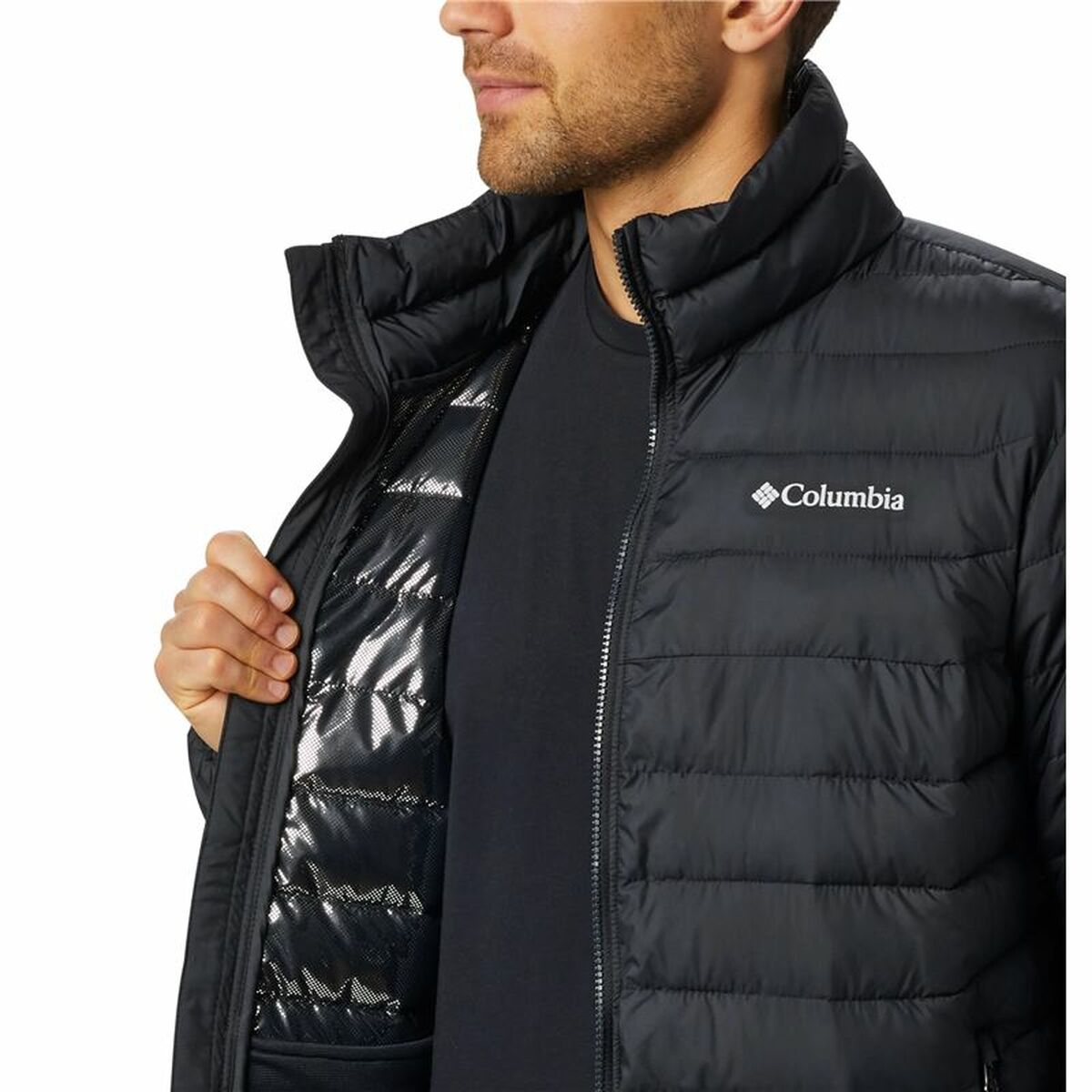 Giacca Sportiva da Uomo Columbia Powder Lite Nero