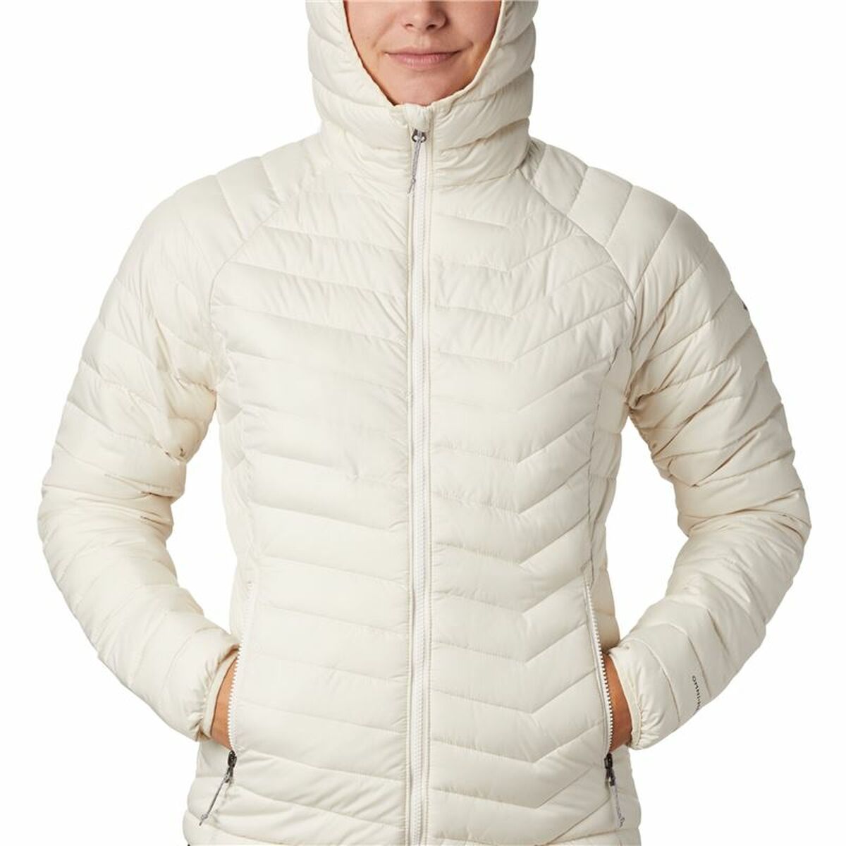 Giacca Sportiva da Donna Columbia Powder Lite Bianco