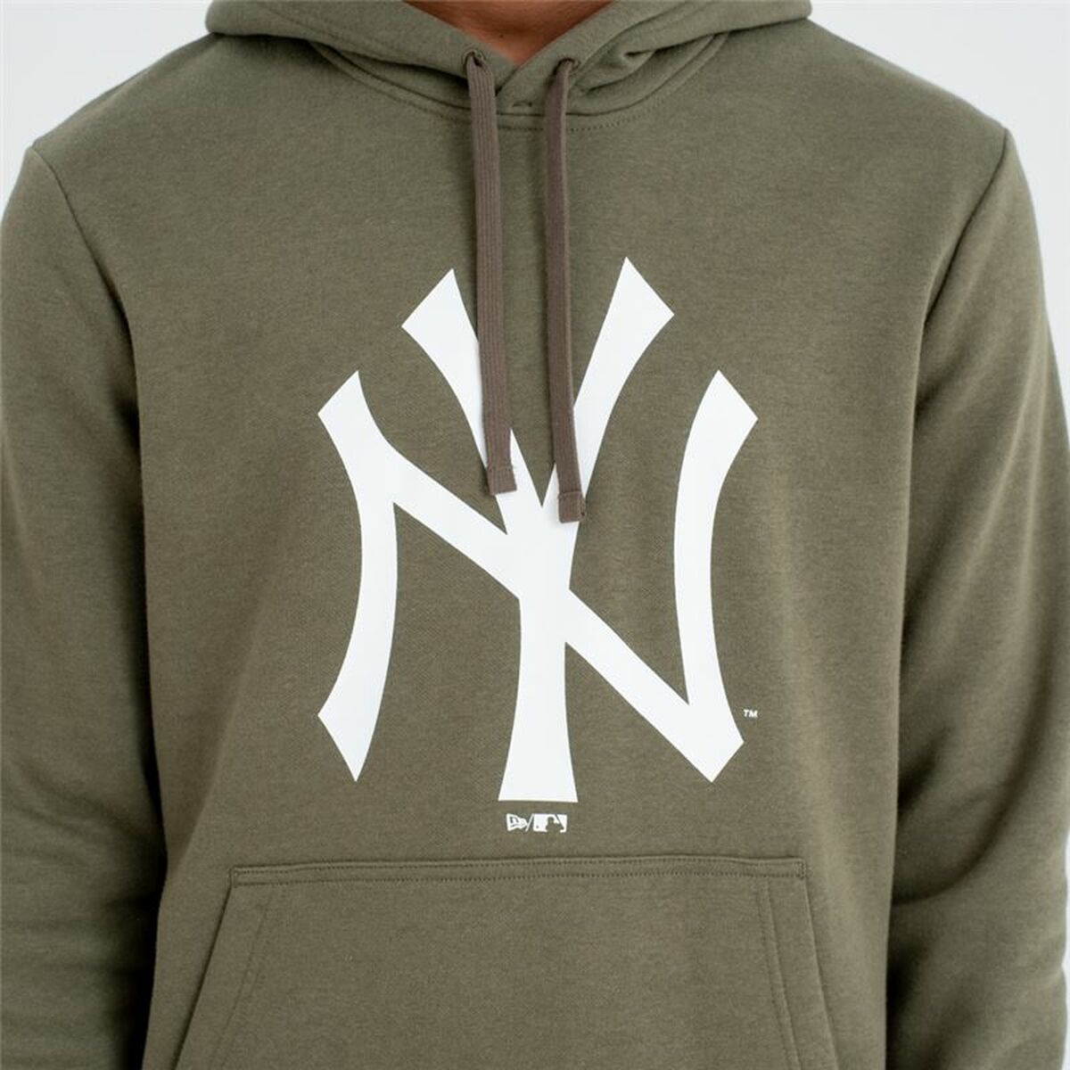 Felpa con Cappuccio Uomo New Era Logo Team NYY Verde