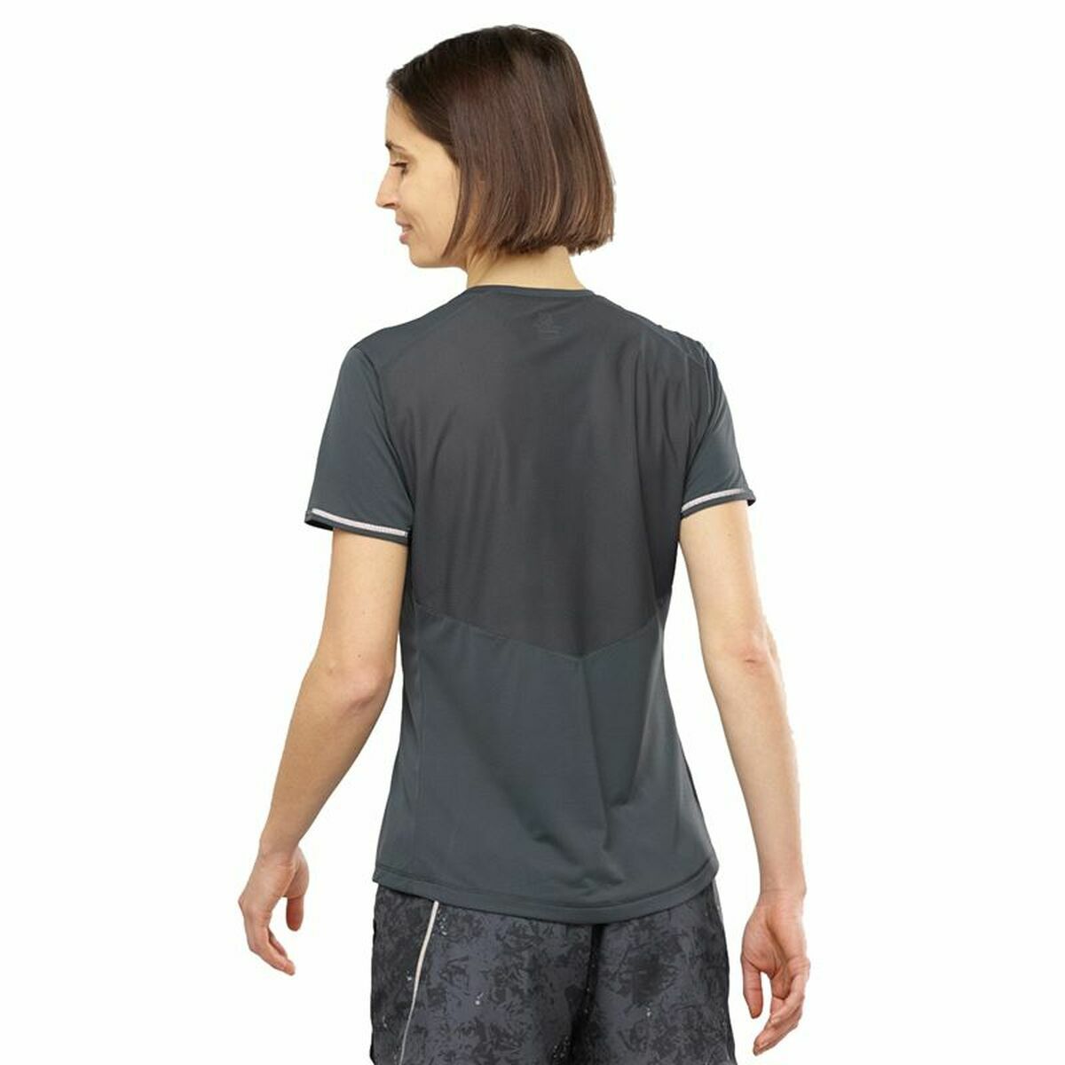 Maglia a Maniche Corte Donna Salomon Agile Grigio scuro