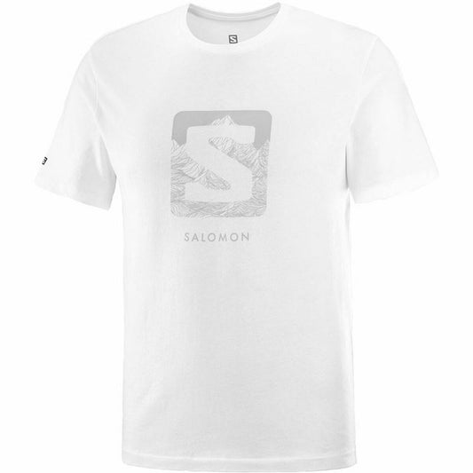 Maglia Sportiva a Maniche Corte Salomon  Outlife Logo Bianco