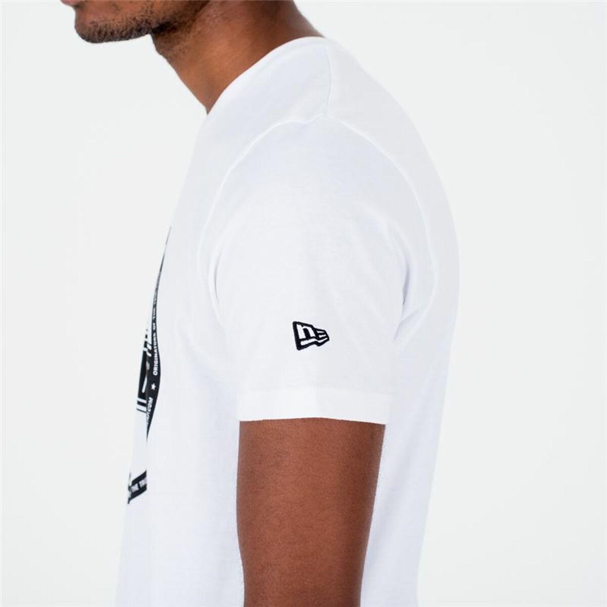 Maglia a Maniche Corte Uomo New Era  Essential Visor Sticker Bianco