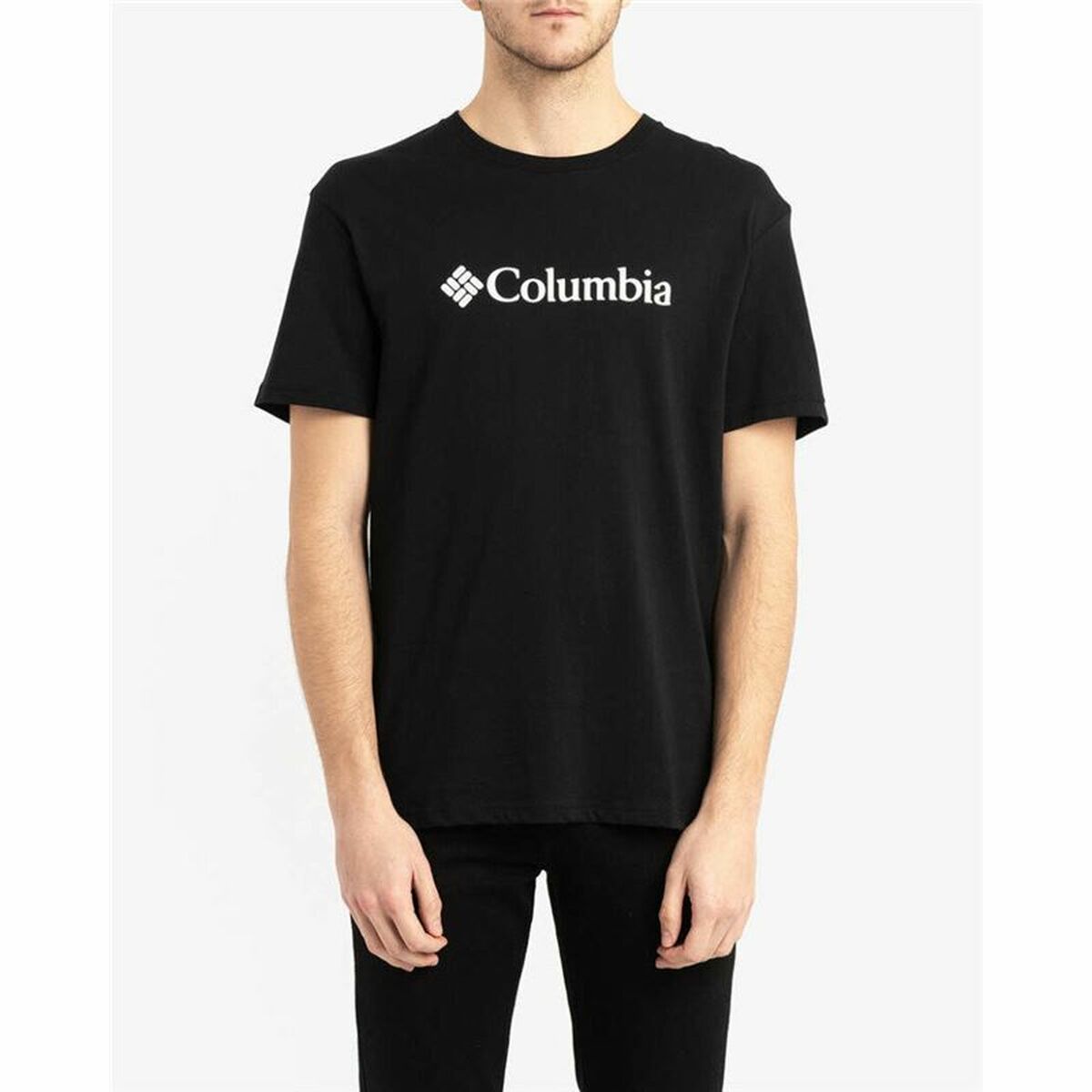 Maglia a Maniche Corte Uomo Columbia CSC Basic Logo Nero