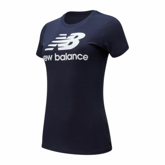 Maglia a Maniche Corte Donna New Balance WT91546 Marino