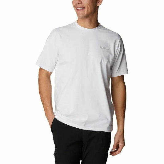 Maglia a Maniche Corte Uomo Columbia Sun Trek Bianco Uomo