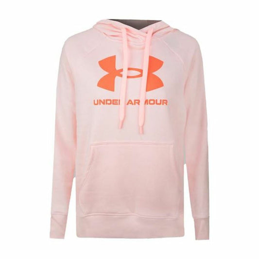 Felpa con Cappuccio Donna Under Armour Rival Fleece Rosa