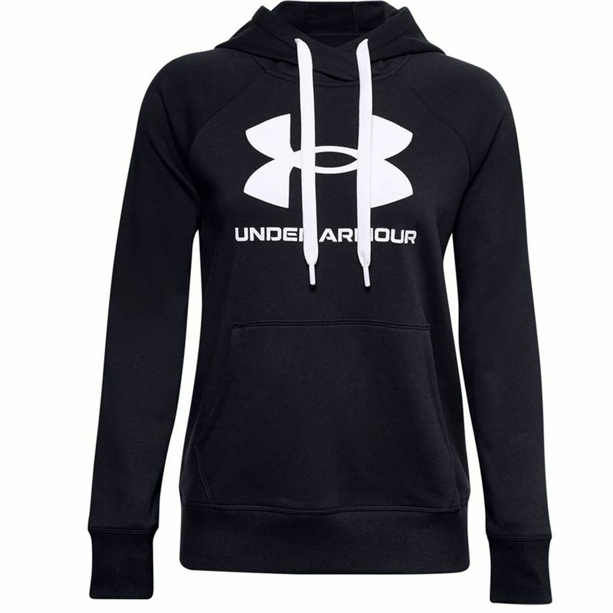 Felpa con Cappuccio Donna Under Armour Rival Fleece Nero