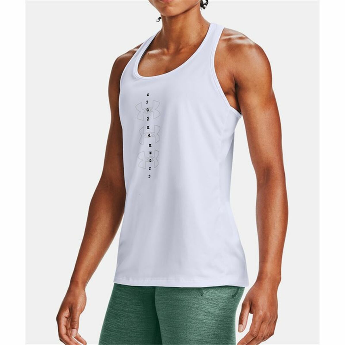 Canotta Donna Under Armour Tech Twist Graphic Tank Bianco