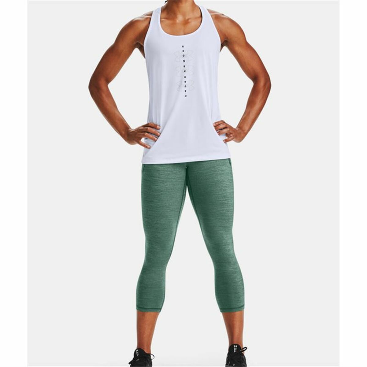 Canotta Donna Under Armour Tech Twist Graphic Tank Bianco