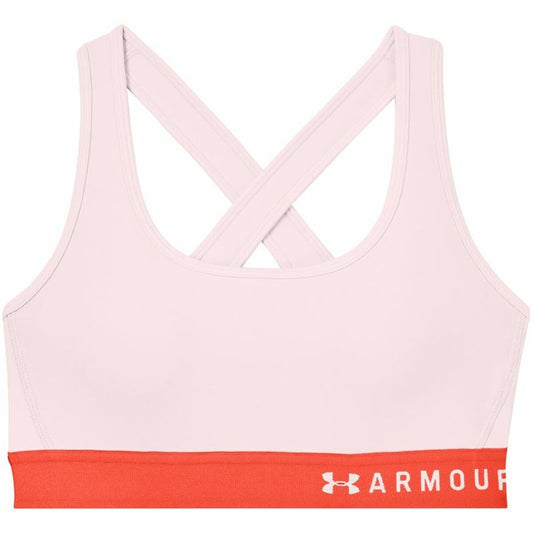 Reggiseno Sportivo Under Armour Mid Crossback Rosa