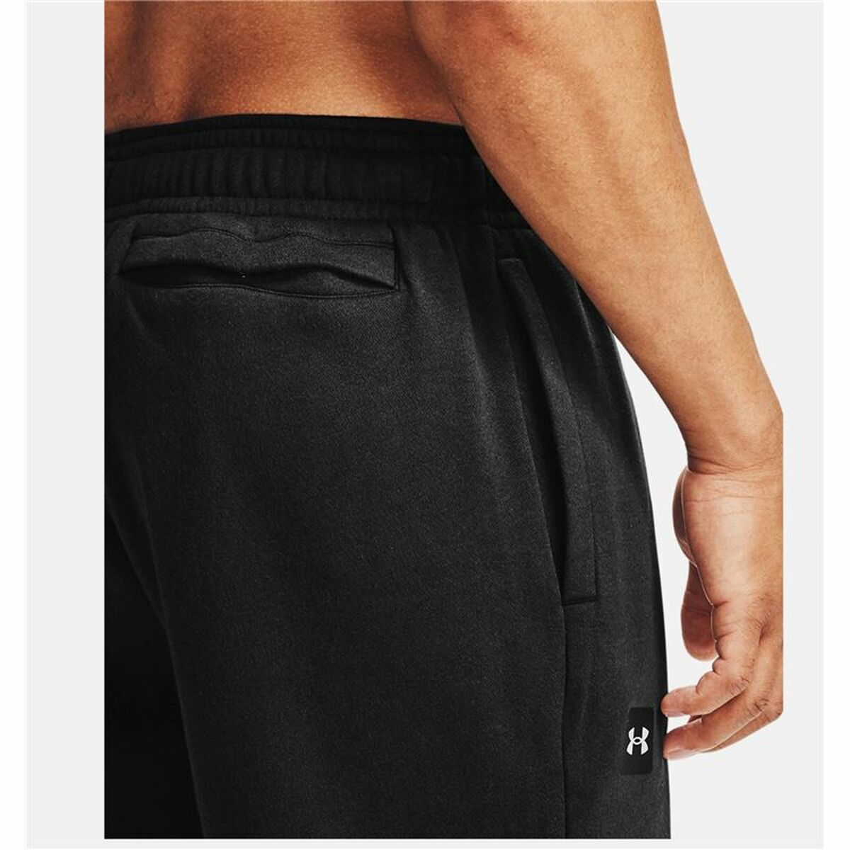 Pantalone Lungo Sportivo Under Armour Rival Fleece Nero Uomo