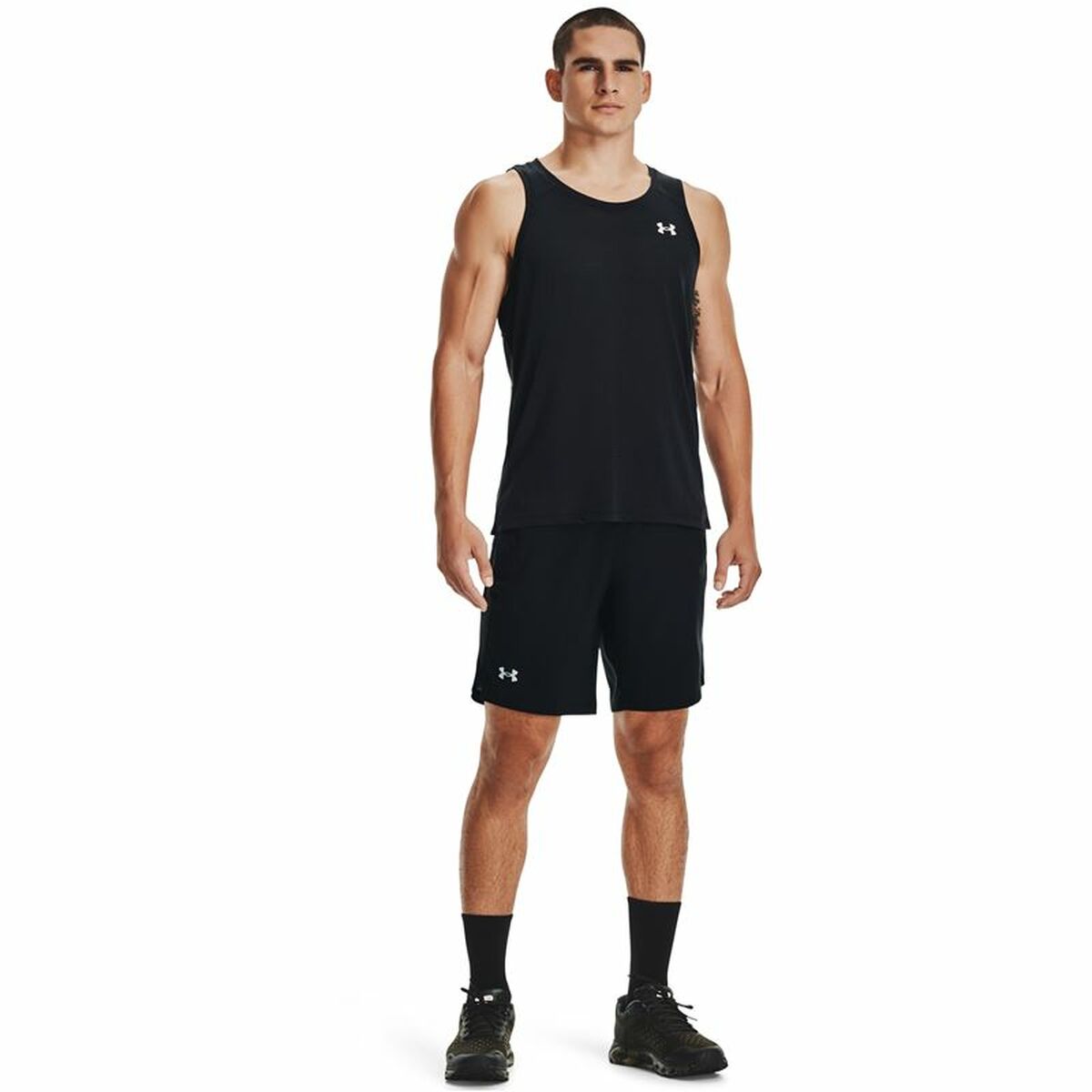 Maglia Smanicata da Uomo Under Armour Streaker Nero