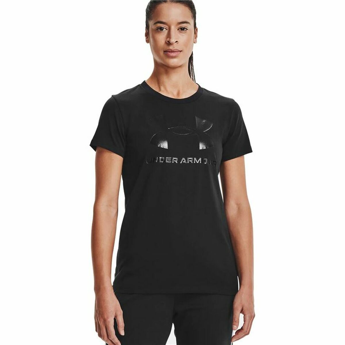 Maglia a Maniche Corte Donna Under Armour Sportstyle Nero