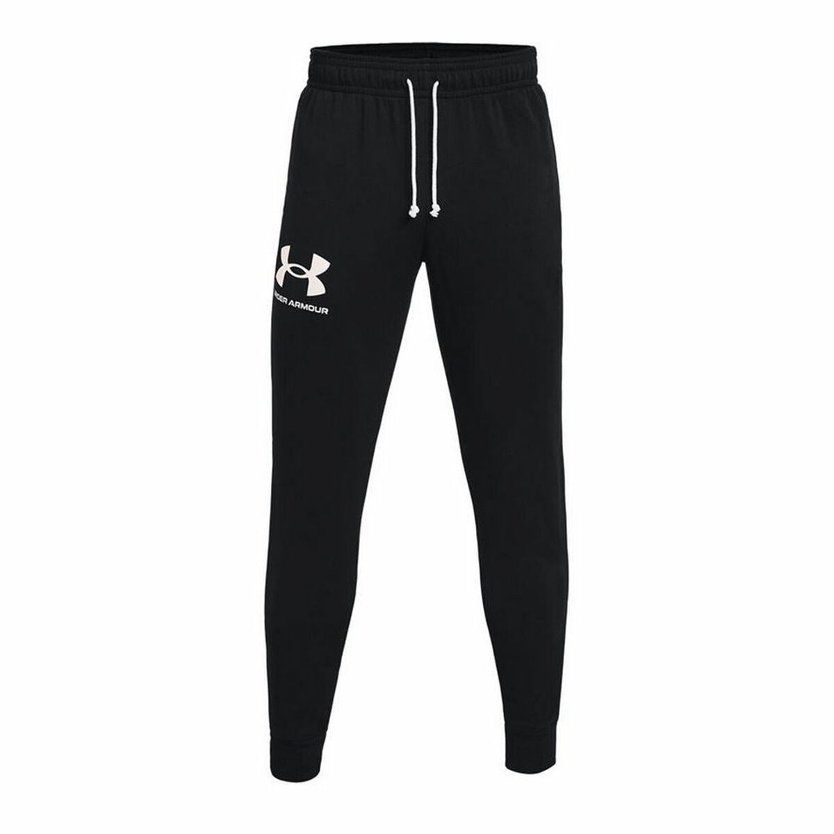 Pantalone Lungo Sportivo Under Armour Rival Terry Jogger Nero Uomo