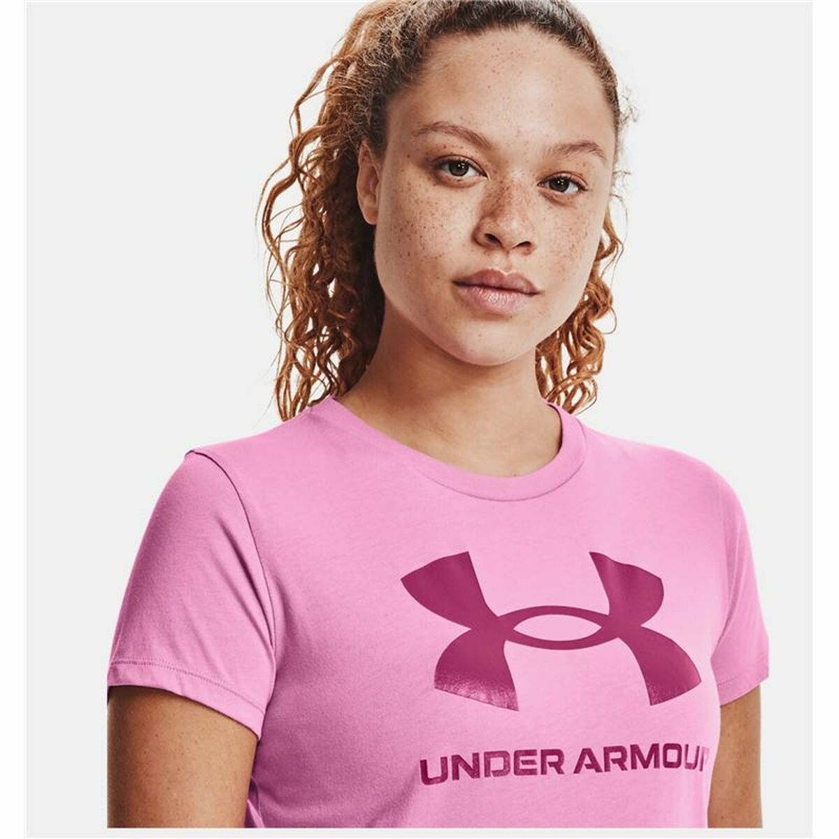 Maglia a Maniche Corte Donna Under Armour Graphic Rosa