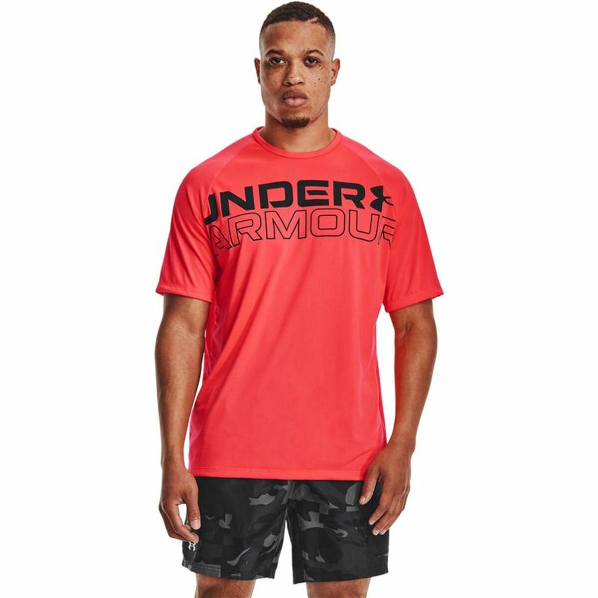 Maglia a Maniche Corte Uomo Under Armour Tech 2.0 Rosso