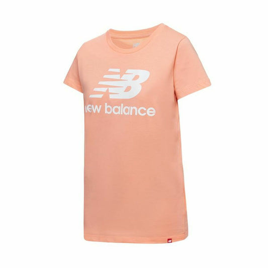 Maglia a Maniche Corte Donna New Balance Essentials Stacked Rosa