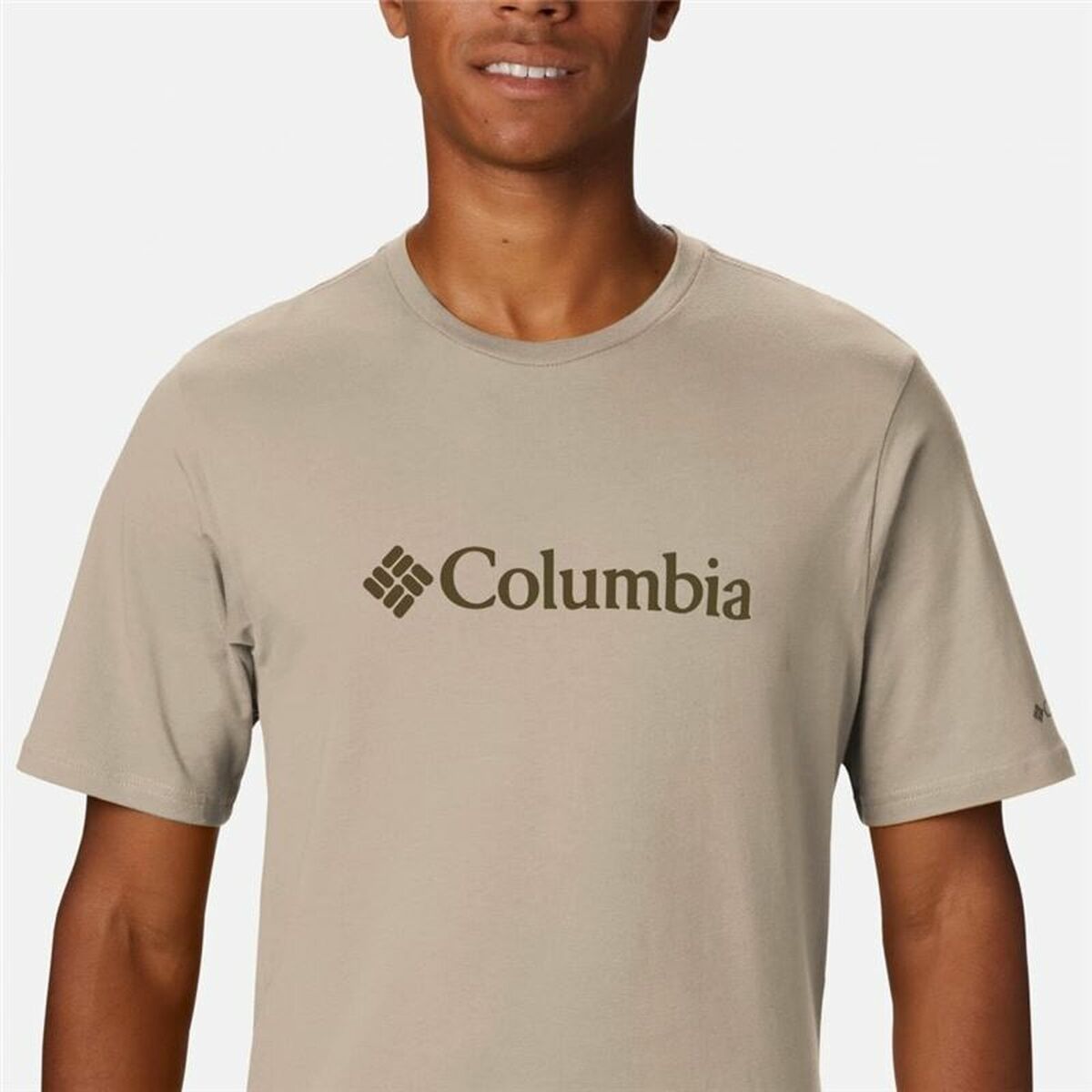 Maglia a Maniche Corte Uomo Columbia Grigio Uomo