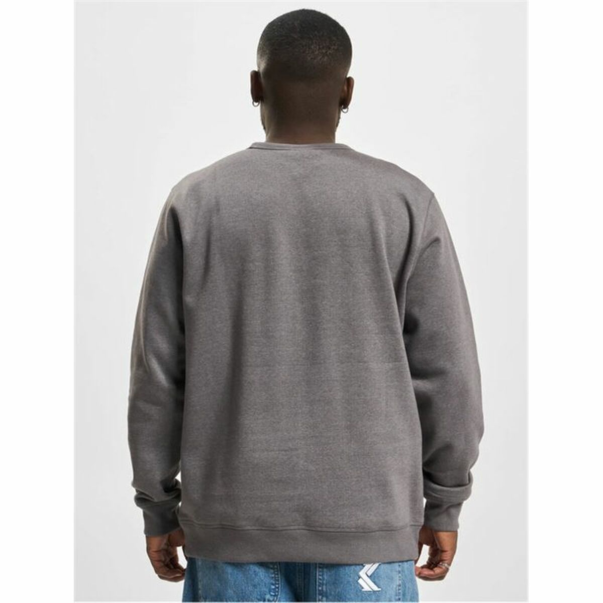 Felpa senza Cappuccio Uomo Columbia Logo Fleece Crew Grigio scuro