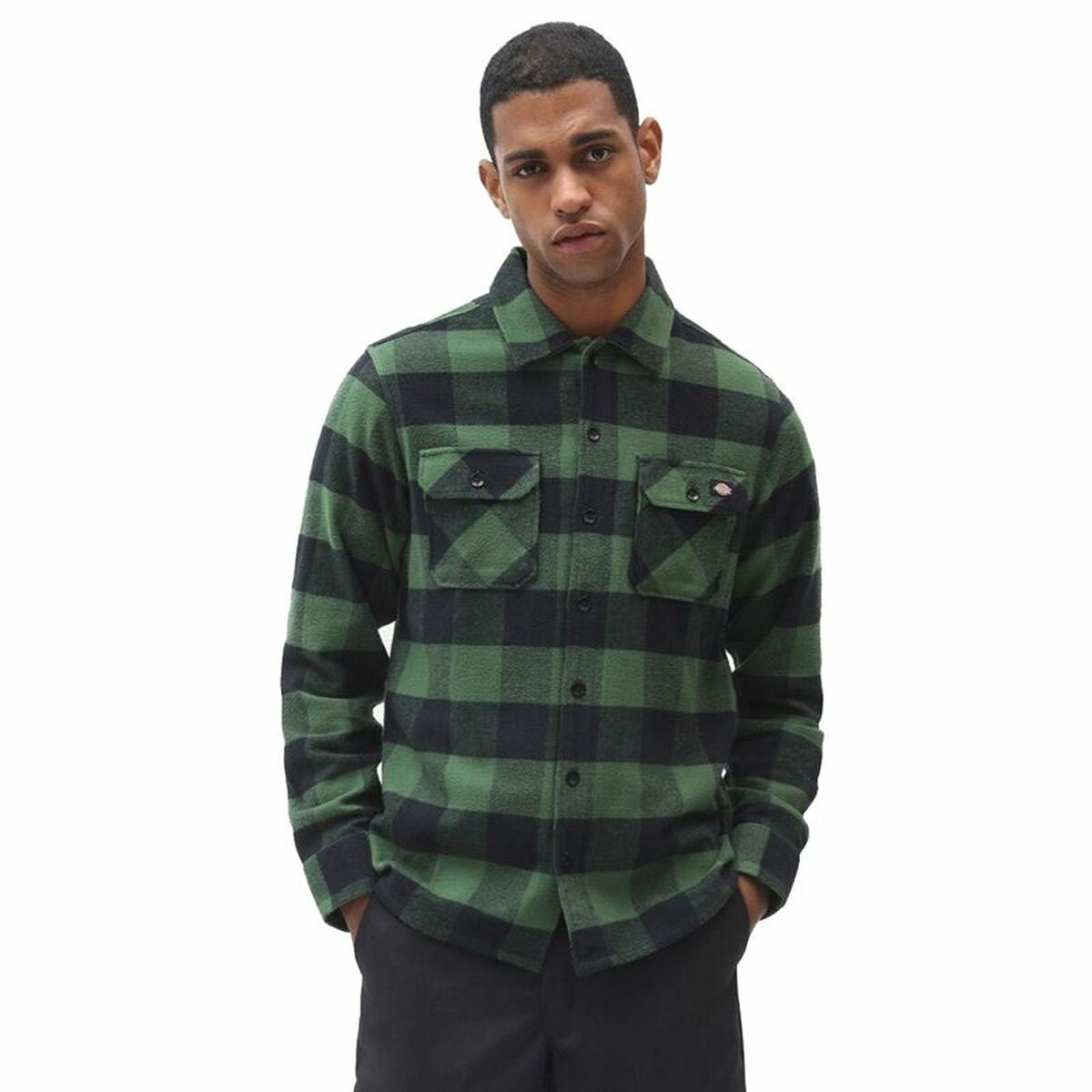 Maglia a Maniche Lunghe Uomo Dickies New Sacramento Verde