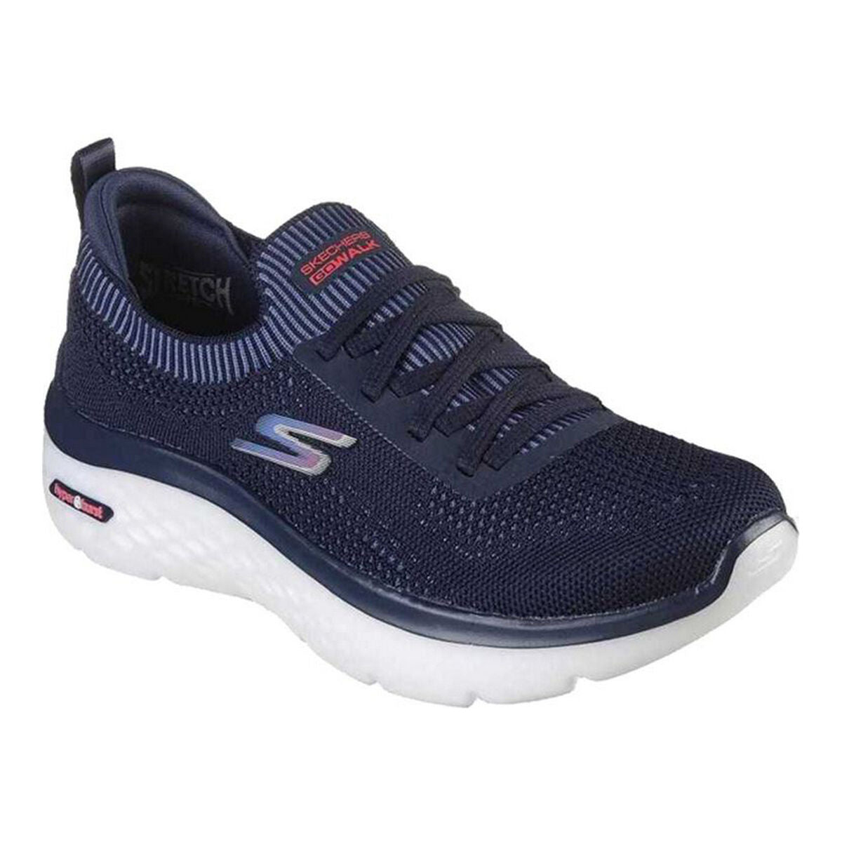 Scarpe da Running per Adulti Skechers Engineered Flat Knit W Azzurro