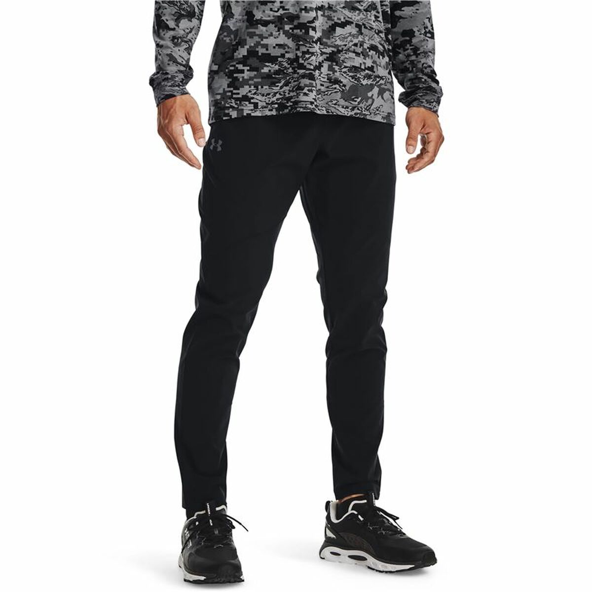 Pantalone Lungo Sportivo Under Armour Nero Uomo