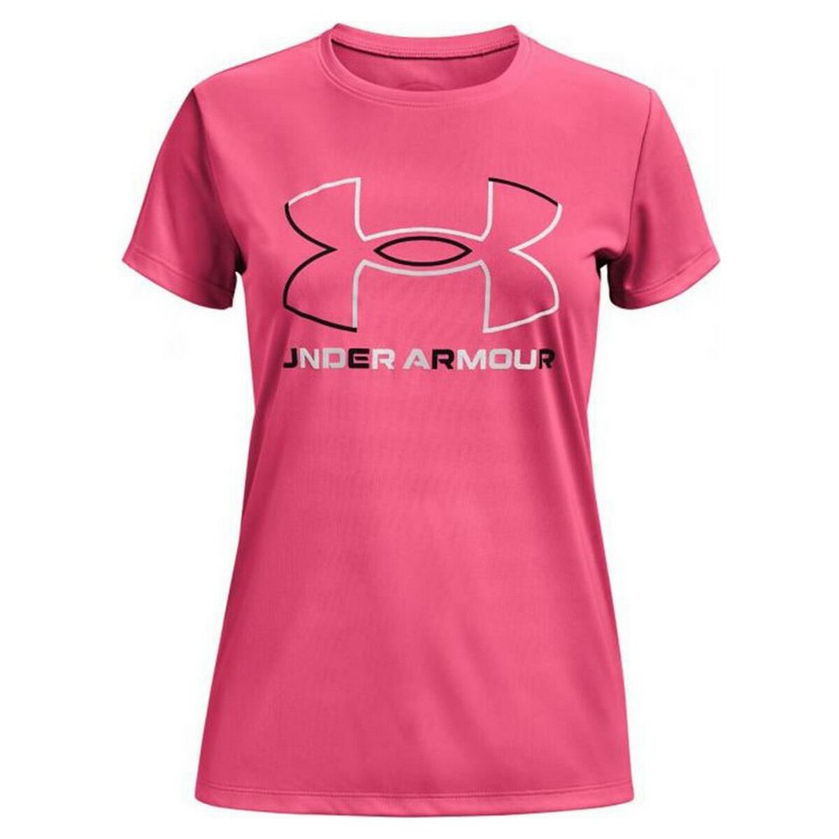 Maglia a Maniche Corte Donna Under Armour Big Logo Rosa