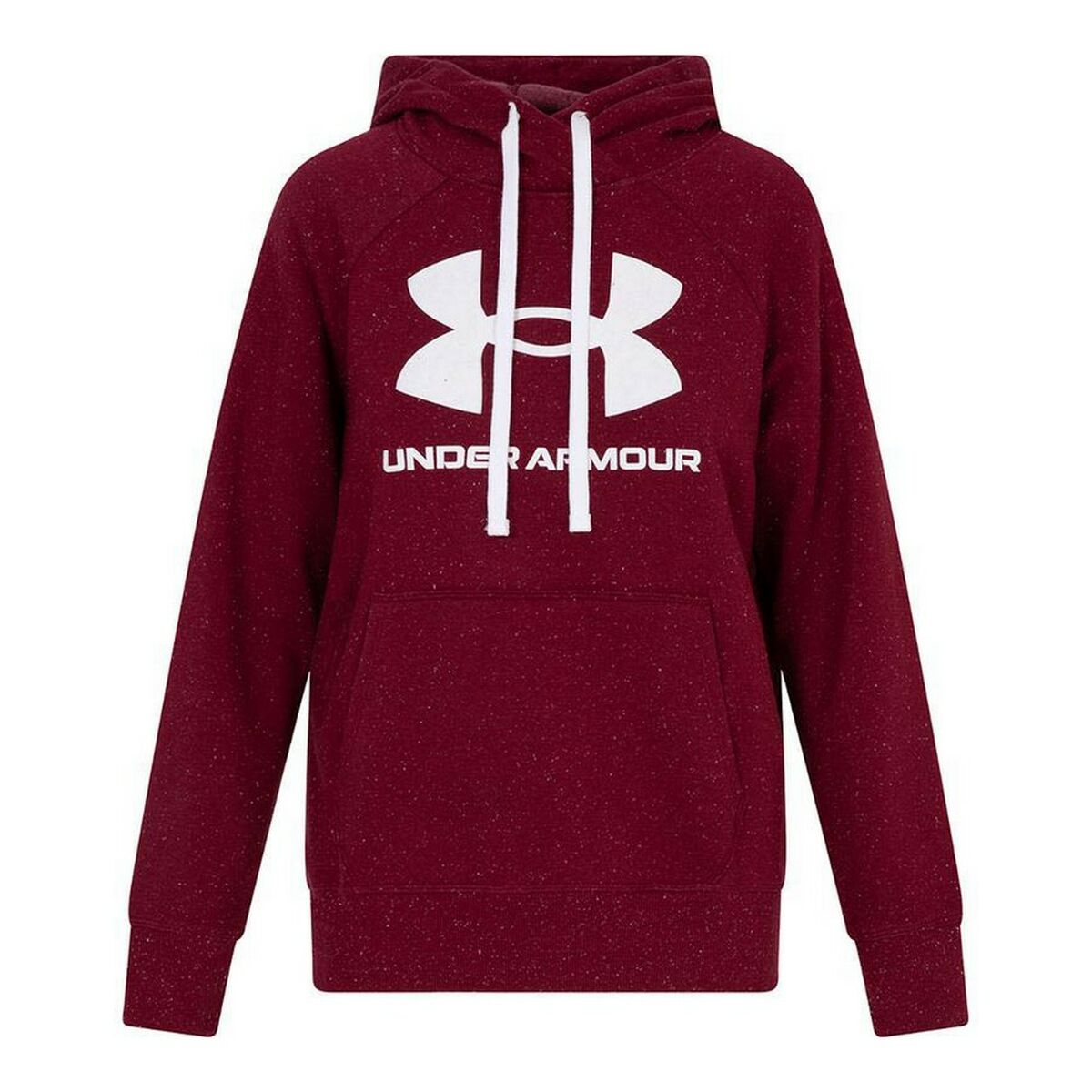 Felpa con Cappuccio Donna Under Armour Fleece Rival Rosso Rosso Scuro