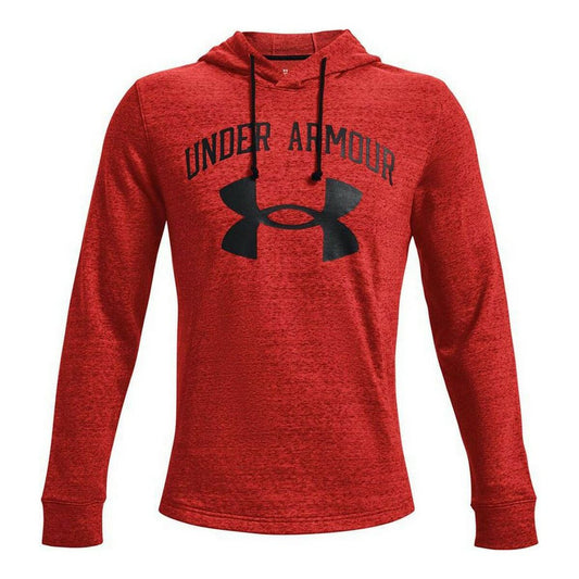 Felpa con Cappuccio Uomo Under Armour Rival Terry Rosso