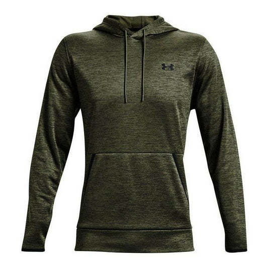 Felpa con Cappuccio Uomo Under Armour Fleece Twist Oliva