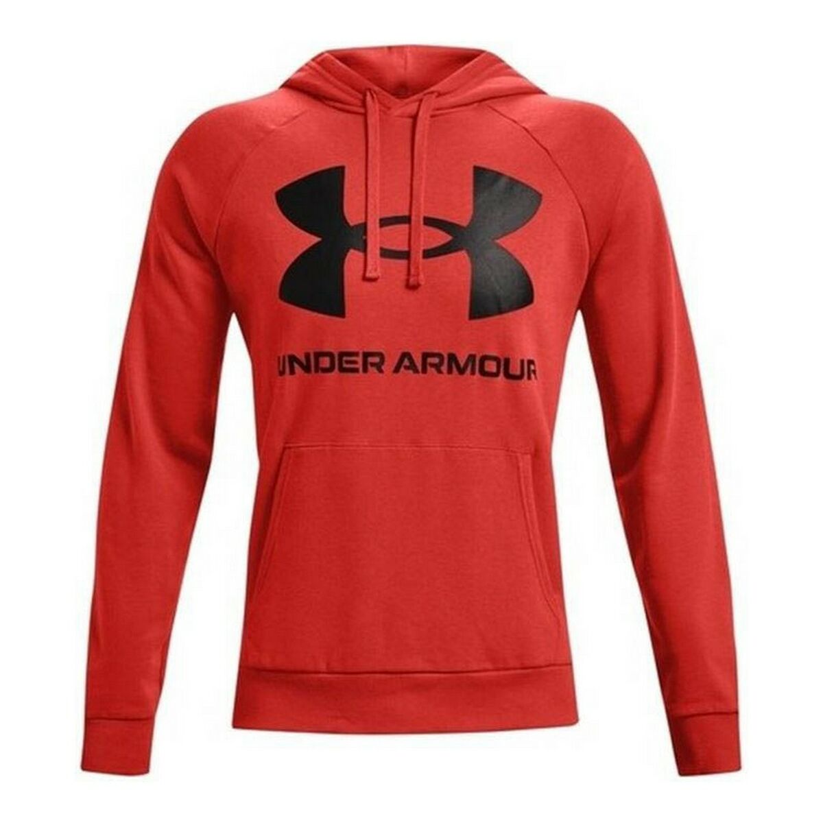 Felpa con Cappuccio Uomo Under Armour Fleece Rival Rosso