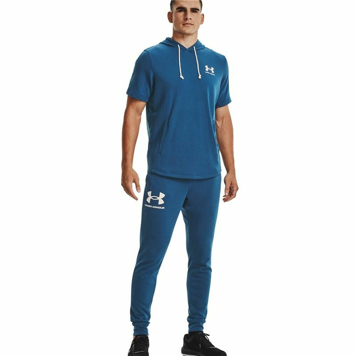 Pantalone per Adulti Under Armour  Rival Terry Azzurro Uomo