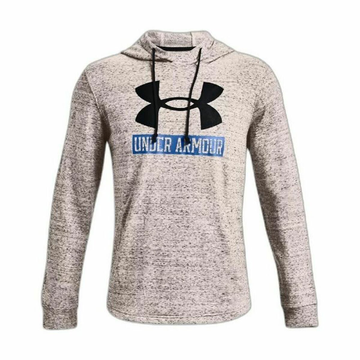 Felpa con Cappuccio Uomo Under Armour Rival Terry Logo Grigio chiaro