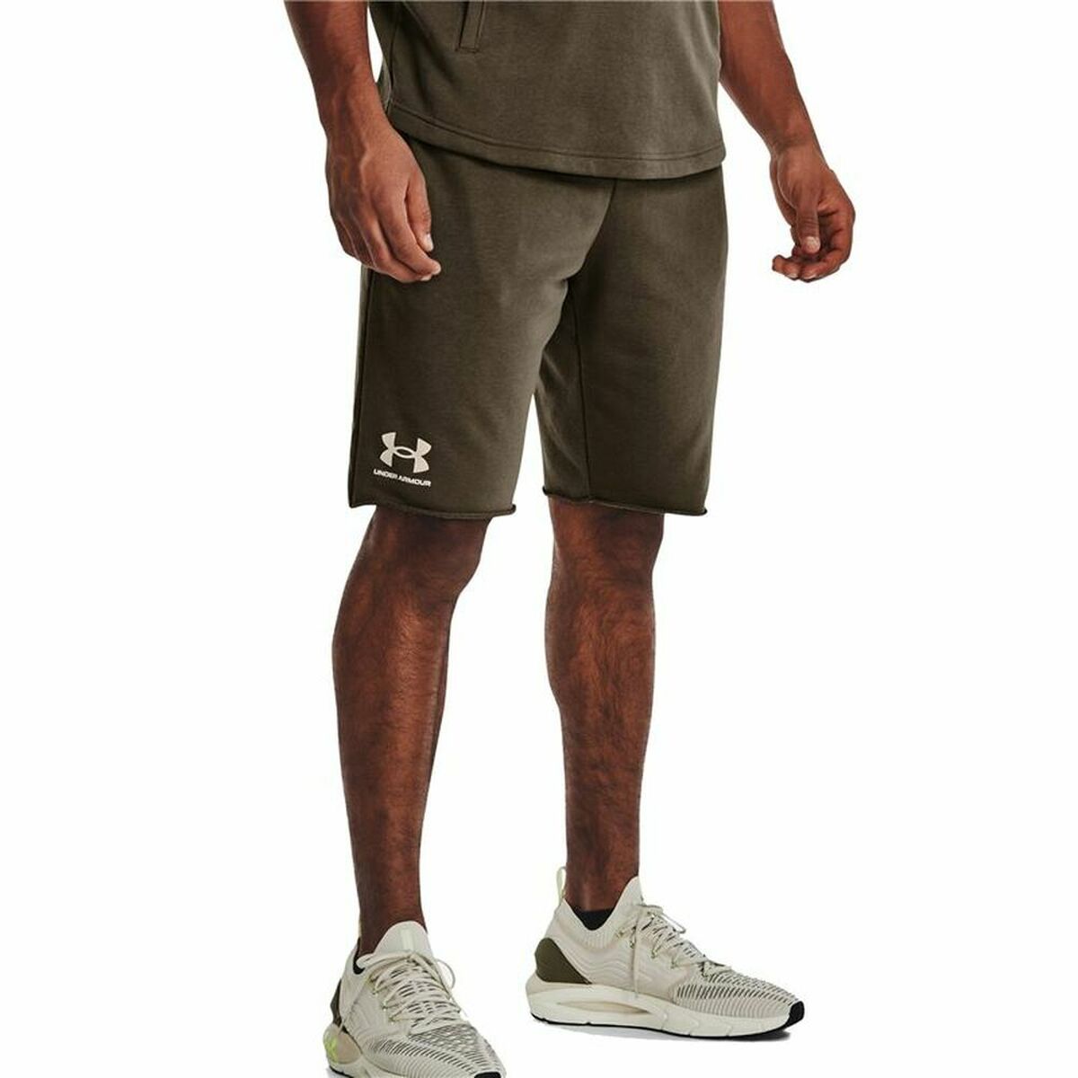 Pantalone per Adulti Under Armour  Rival Terry Uomo Oliva