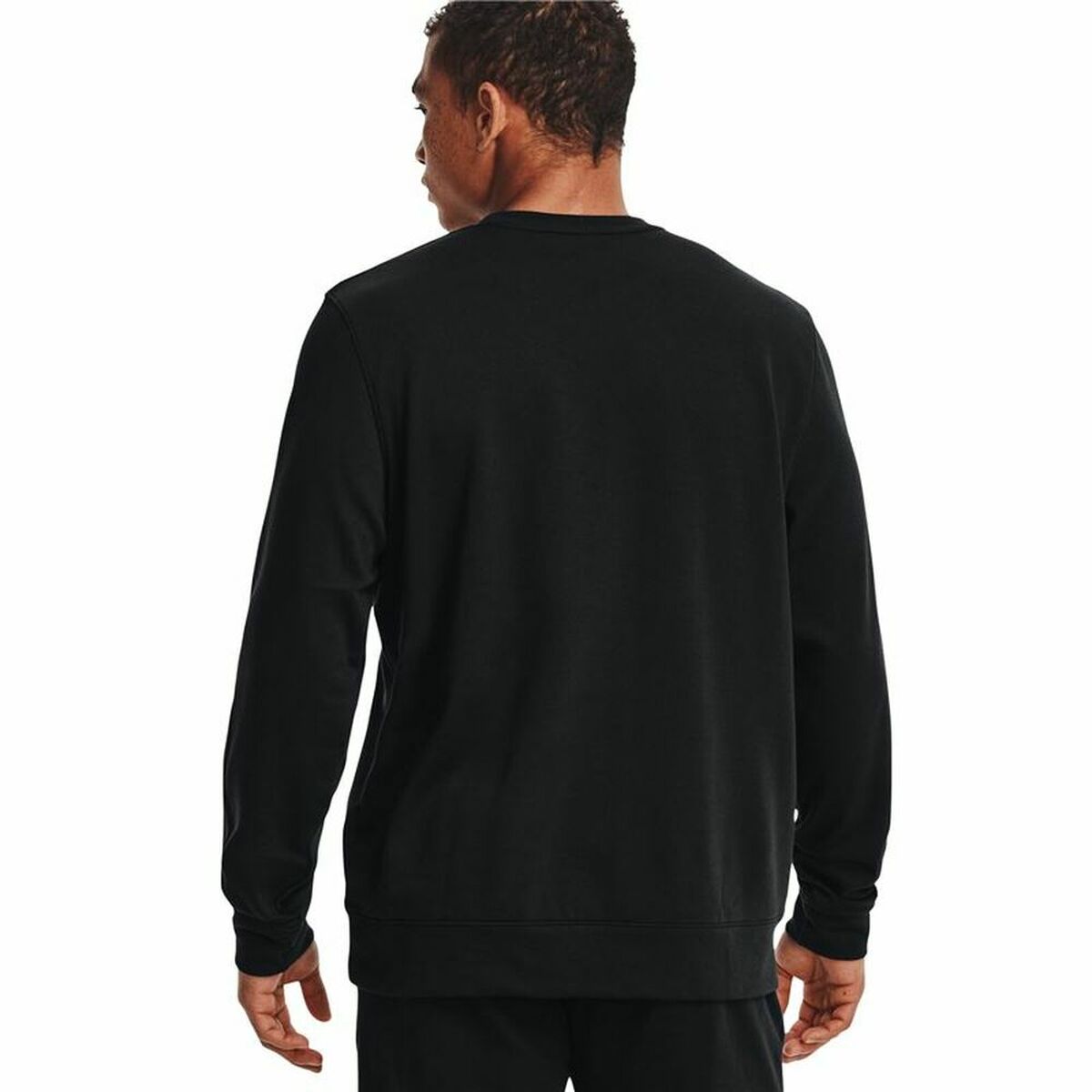 Maglia a Maniche Lunghe Uomo Under Armour Logo Crew Nero