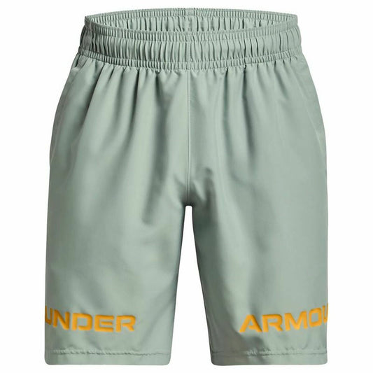 Pantaloni Corti Sportivi da Uomo Under Armour Woven Graphic Verde Uomo