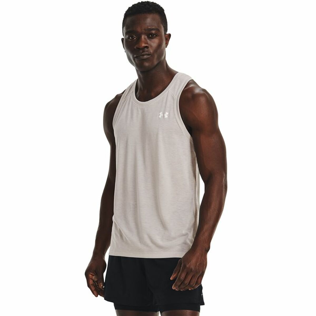 Maglia Smanicata da Uomo Under Armour Streaker Grigio