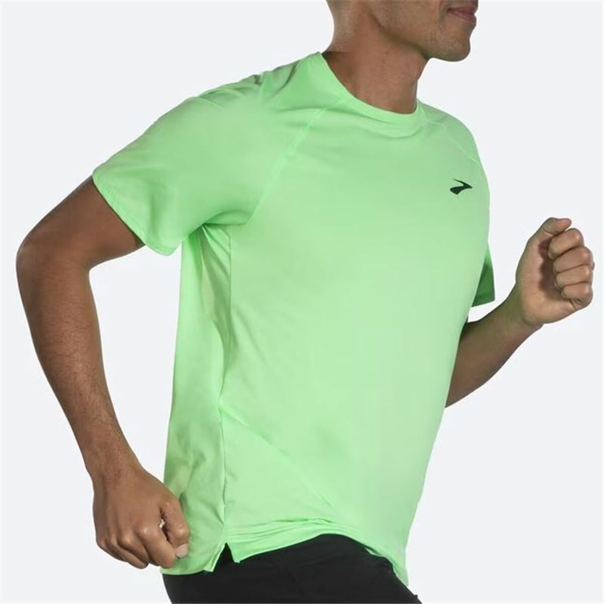 Maglia a Maniche Corte Uomo Brooks  Atmosphere 2.0  Verde limone