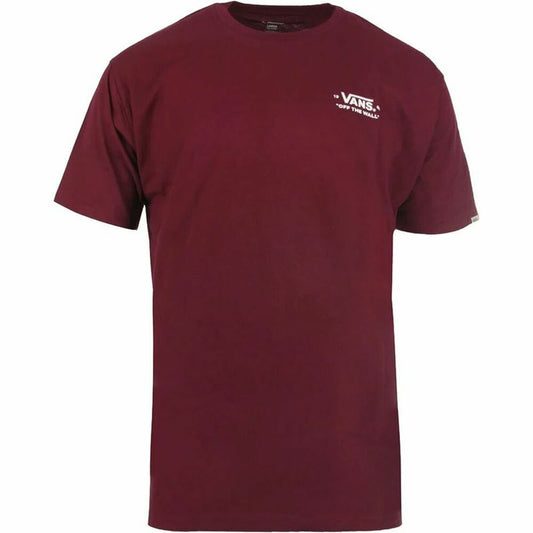 Maglia a Maniche Corte Uomo Vans Essential-B Rosso Cremisi